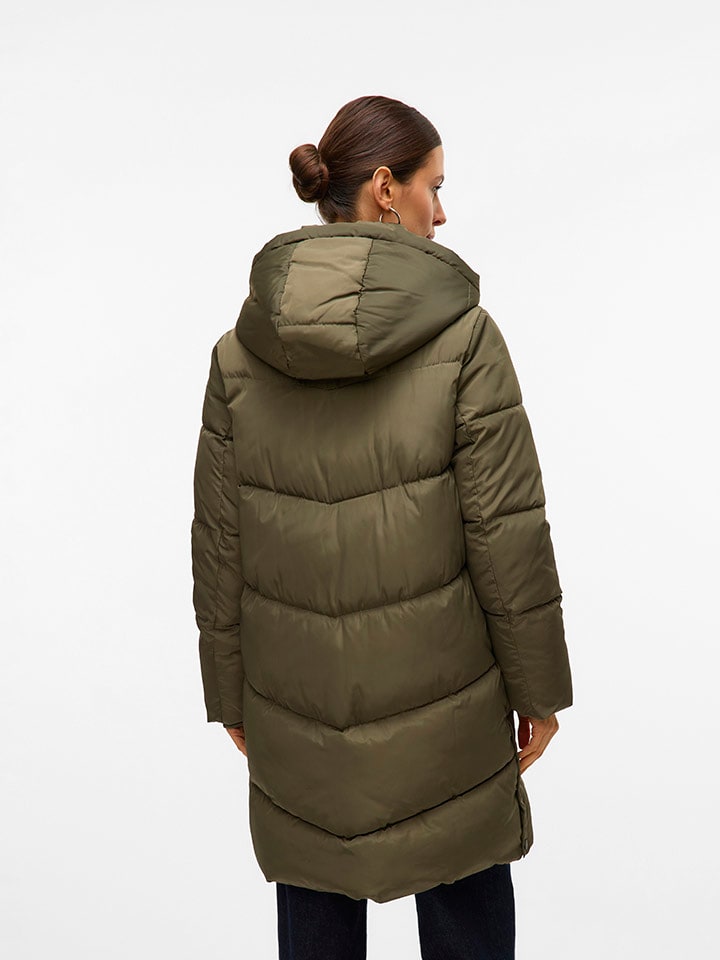 Dámska bunda Vero Moda Khaki 8058367 Wintermantel "VMHALSEY" in Khaki - 2