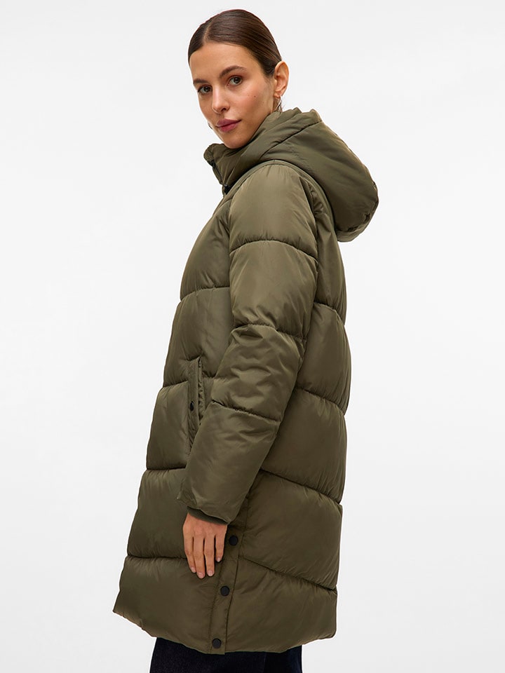 Dámska bunda Vero Moda Khaki 8058367 Wintermantel "VMHALSEY" in Khaki - 4