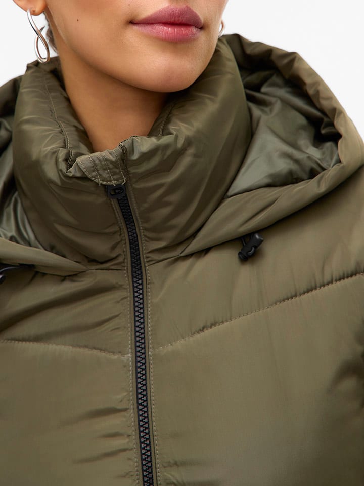 Dámska bunda Vero Moda Khaki 8058367 Wintermantel "VMHALSEY" in Khaki - 5