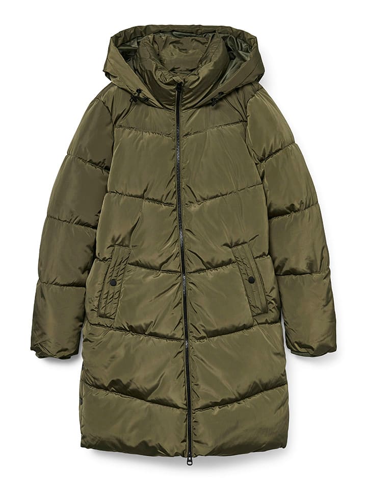 Dámska bunda Vero Moda Khaki 8058367 Wintermantel "VMHALSEY" in Khaki - 6
