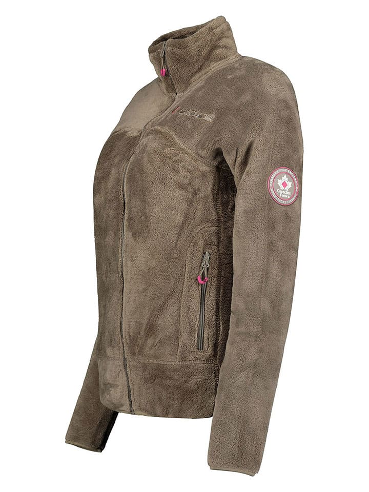 Canadian Peak Hellbraun 9112536 Fleecejacke "Udilas" in Hellbraun - 2
