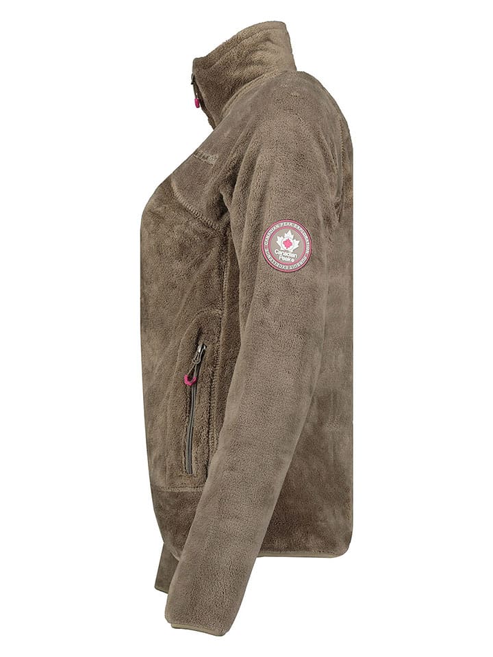 Canadian Peak Hellbraun 9112536 Fleecejacke "Udilas" in Hellbraun - 3