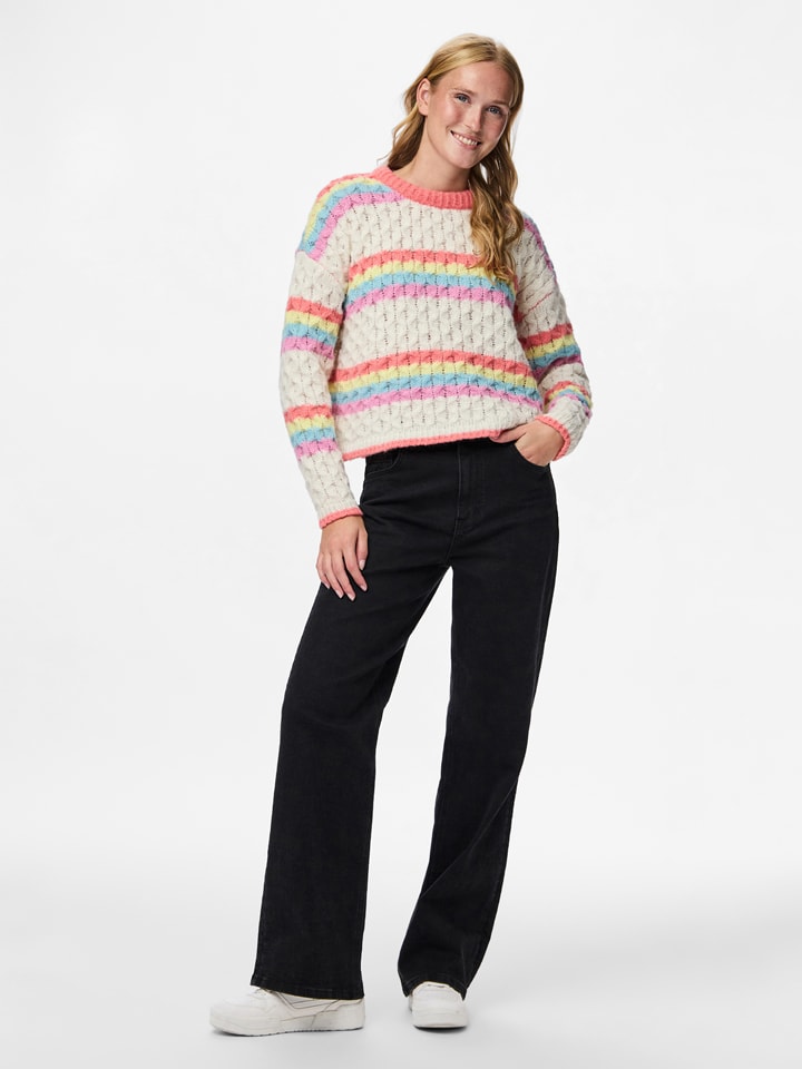 Sveter Pieces Creme 980222 Pullover in Creme - 2