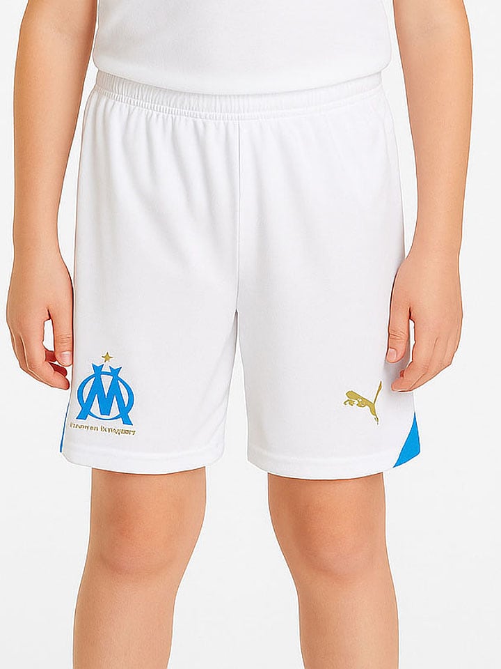 Kraťasy Puma Weiß/ Blau 1614277 Shorts "OM Shorts" in Weiß/ Blau - 1