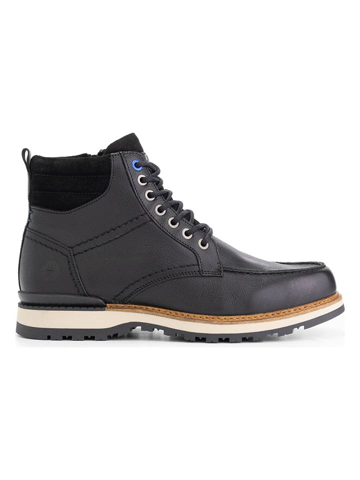 Topánky TRAVELIN' Schwarz 2364219 Leder-Boots "Levring" in Schwarz - 1