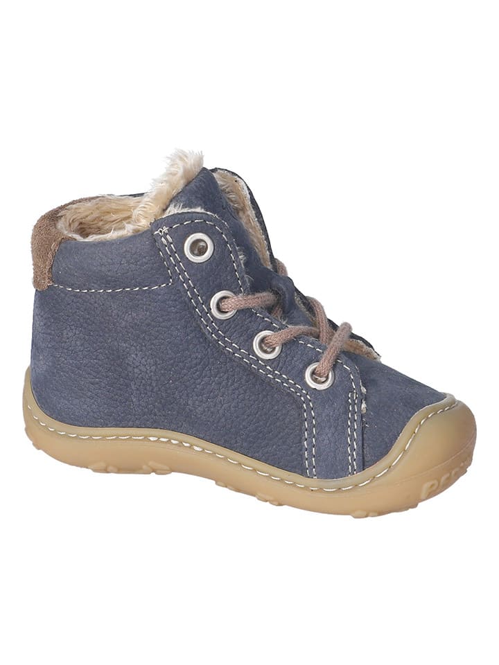 Topánky PEPINO Dunkelblau 5527666 Leder-Winterboots "Georgie" in Dunkelblau - 5