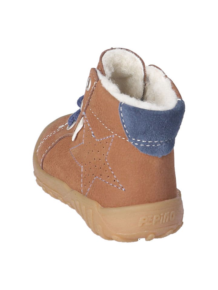 Topánky PEPINO Hellbraun 7129126 Leder-Winterboots "Denny" in Hellbraun - 3
