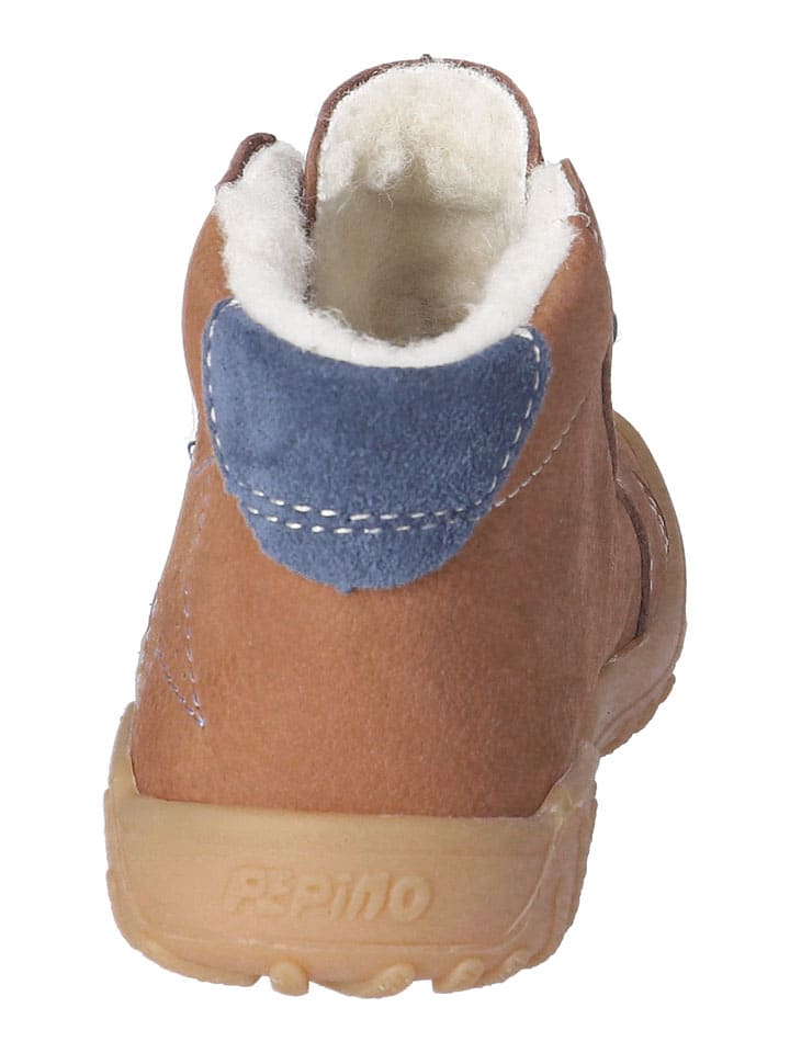 Topánky PEPINO Hellbraun 7129126 Leder-Winterboots "Denny" in Hellbraun - 4