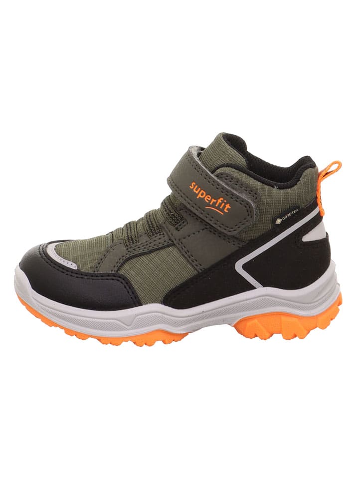 Topánky superfit Khaki/ Orange 278060 Leder-Boots "Jupiter" in Khaki/ Orange - 1