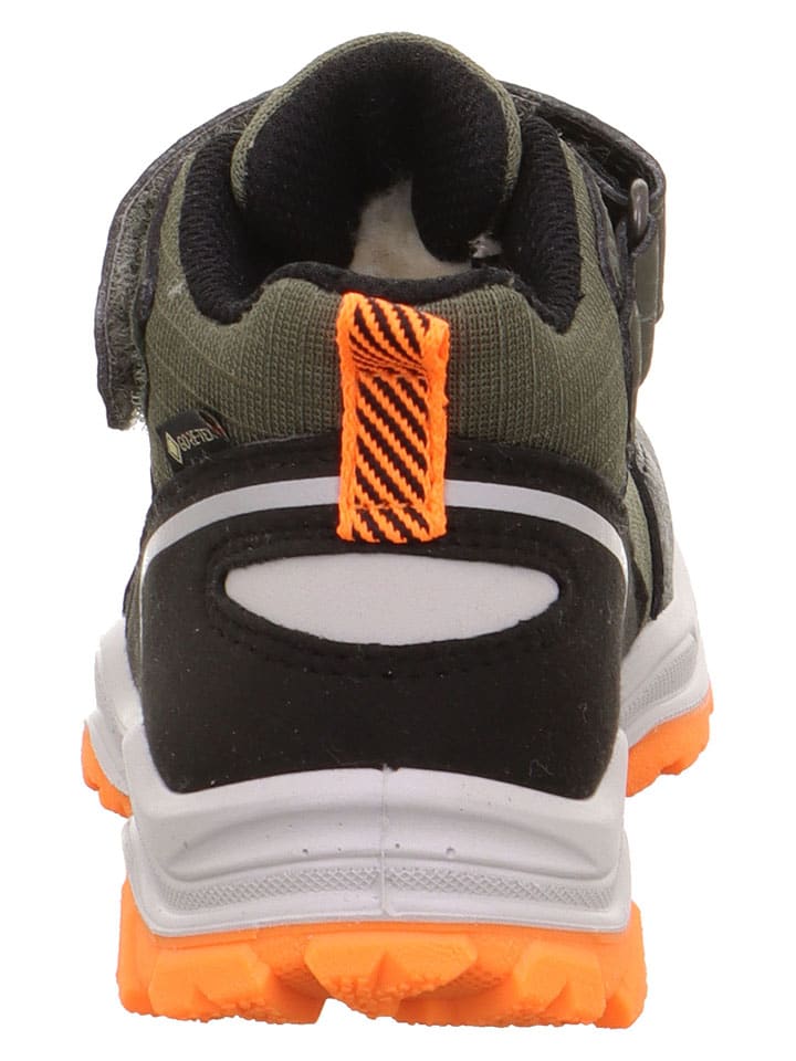 Topánky superfit Khaki/ Orange 278060 Leder-Boots "Jupiter" in Khaki/ Orange - 4
