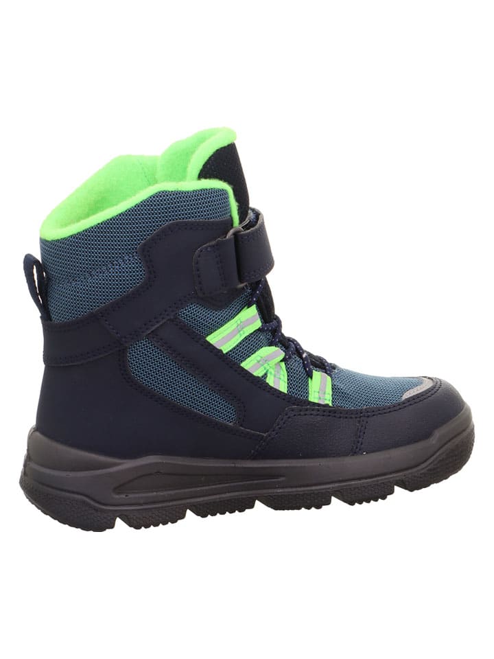 Topánky superfit Dunkelblau/ Grün 5613642 Leder-Boots "Mars" in Dunkelblau/ Grün - 3