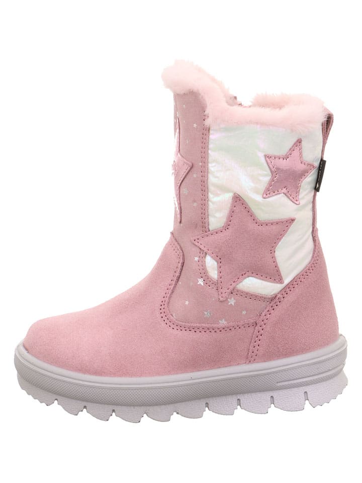 superfit Rosa 6641312 Leder-Winterstiefel "Flavia" in Rosa - 1