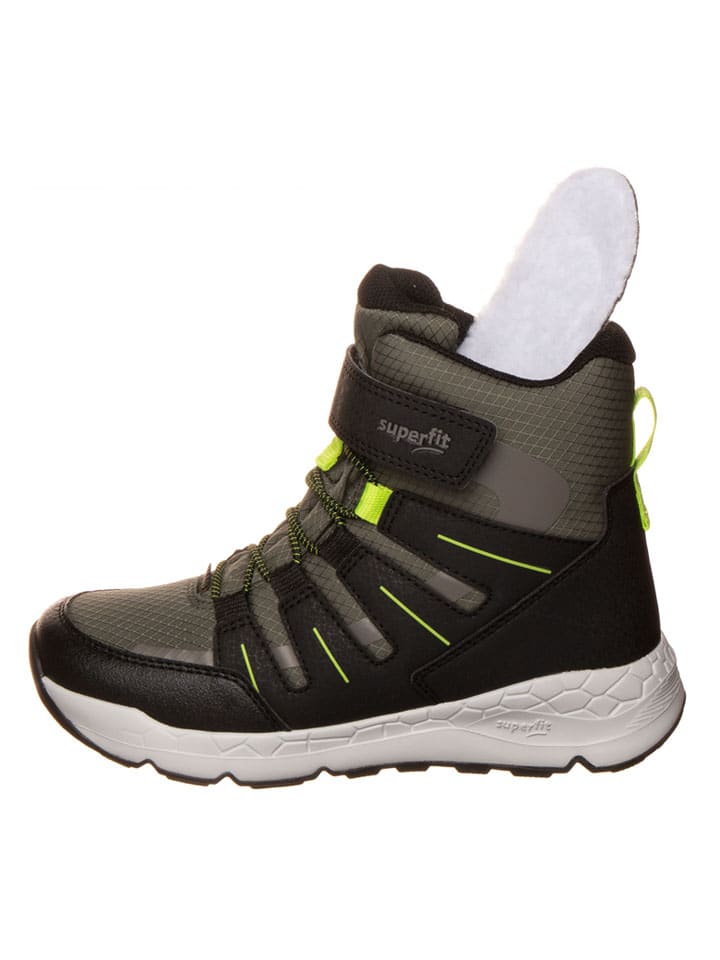 Topánky superfit Schwarz/ Khaki 8983342 Winterboots in Schwarz/ Khaki - 6