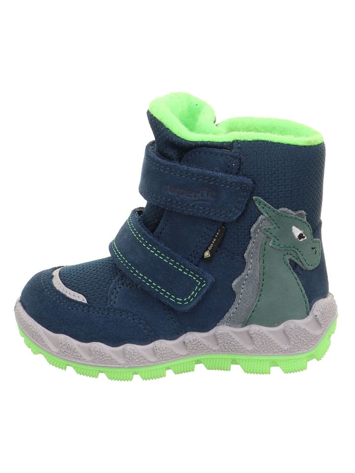 Topánky superfit Dunkelblau 194519 Leder-Winterboots "Icebird" in Dunkelblau - 1