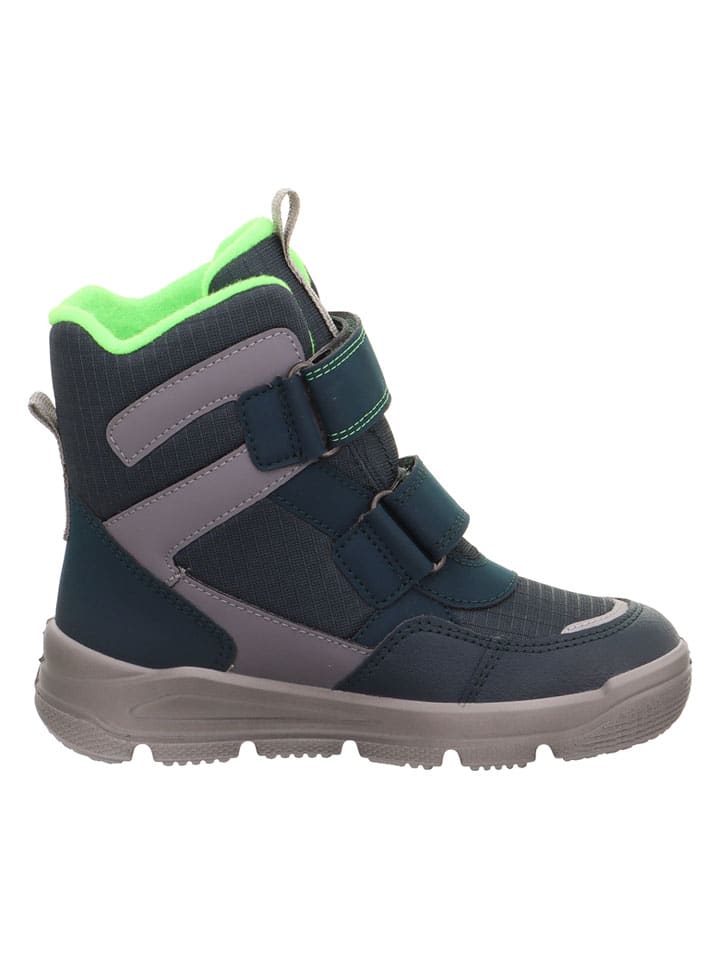 Topánky superfit Dunkelblau/ Grau 2413431 Leder-Boots "Mars" in Dunkelblau/ Grau - 3