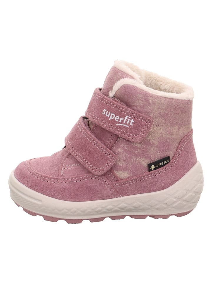 Topánky superfit Rosa 449114 Leder-Winterboots "Groovy 2.0" in Rosa - 1