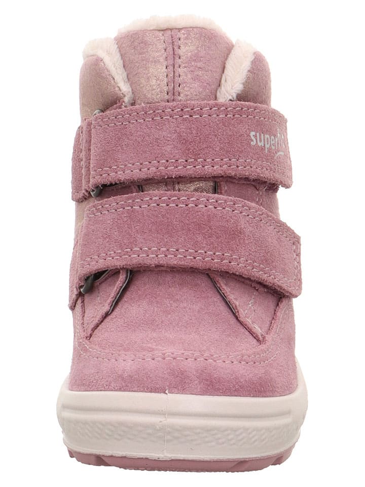 Topánky superfit Rosa 449114 Leder-Winterboots "Groovy 2.0" in Rosa - 2