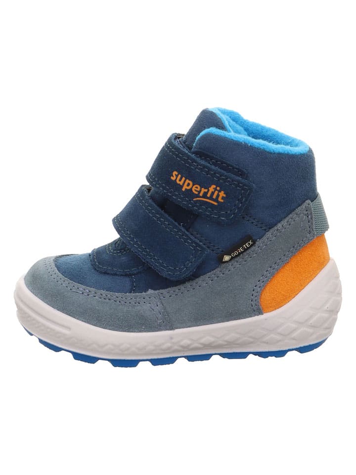 Topánky superfit Blau 9920928 Leder-Winterboots "Groovy 2.0" in Blau - 1