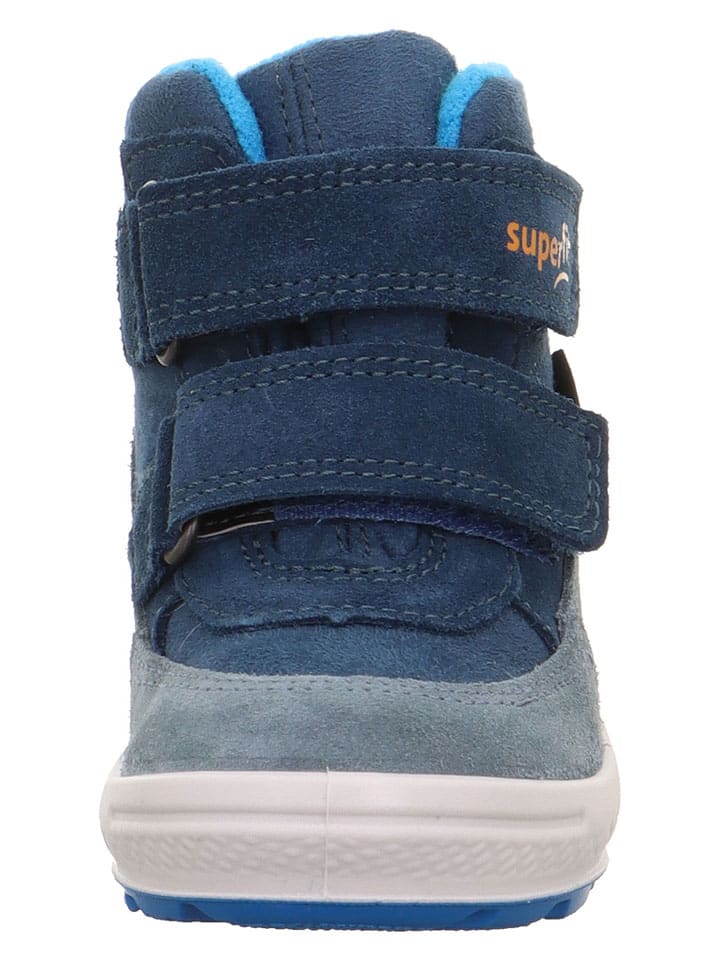 Topánky superfit Blau 9920928 Leder-Winterboots "Groovy 2.0" in Blau - 2