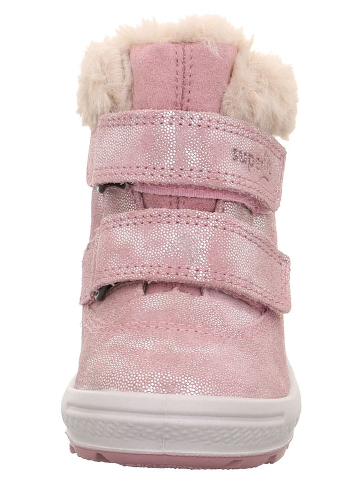 Topánky superfit Rosa 790547 Leder-Winterboots "Groovy 2.0" in Rosa - 2