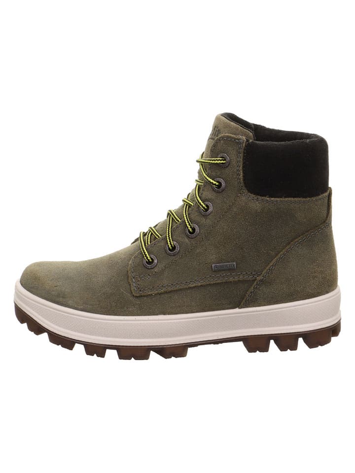 Topánky superfit Grün 8376093 Leder-Winterboots "Tedd" in Grün - 1