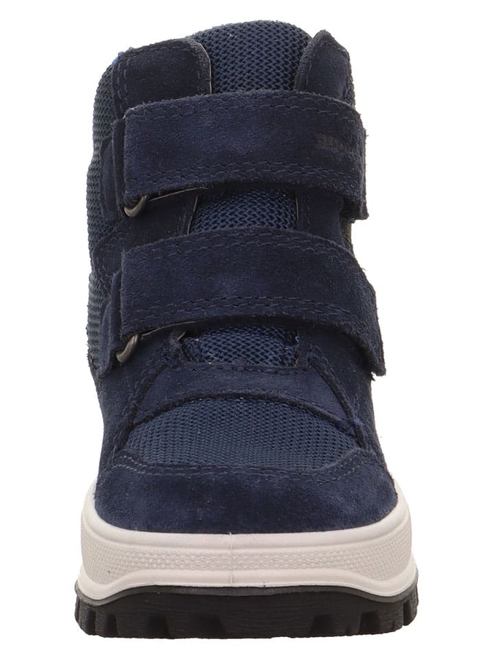 Topánky superfit Dunkelblau 1773037 Leder-Winterboots "Tedd" in Dunkelblau - 2