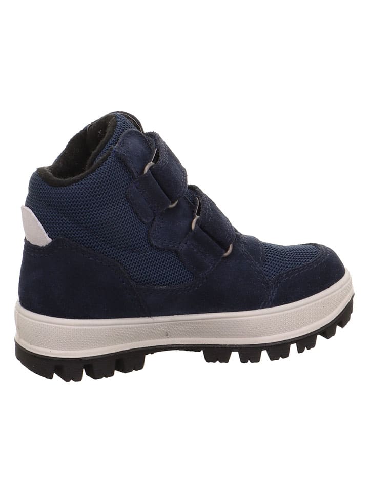 Topánky superfit Dunkelblau 1773037 Leder-Winterboots "Tedd" in Dunkelblau - 3