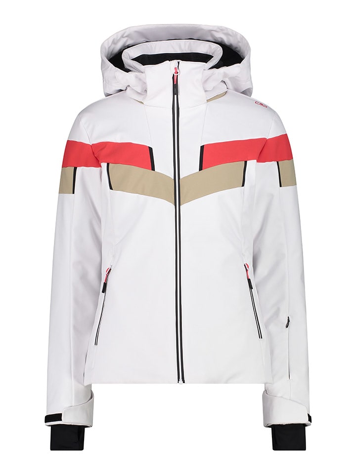Dámska bunda CMP Weiß/ Orange/ Beige 393932 Softshelljacke in Weiß/ Orange/ Beige - 1