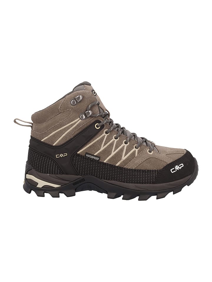 Topánky cmp Hellbraun/ Schwarz 6816996 Leder-Trekkingschuhe "Rigel" in Beige/ Schwarz - 1