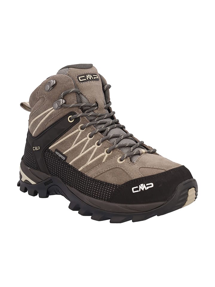 Topánky cmp Hellbraun/ Schwarz 6816996 Leder-Trekkingschuhe "Rigel" in Beige/ Schwarz - 2
