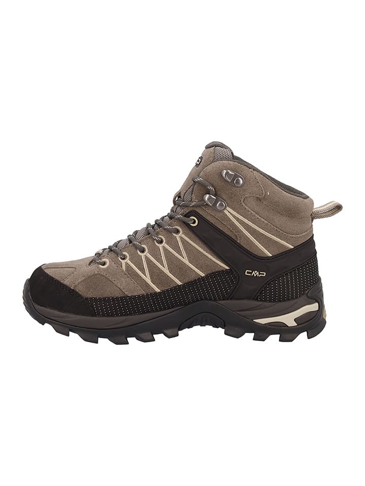 Topánky cmp Hellbraun/ Schwarz 6816996 Leder-Trekkingschuhe "Rigel" in Beige/ Schwarz - 3