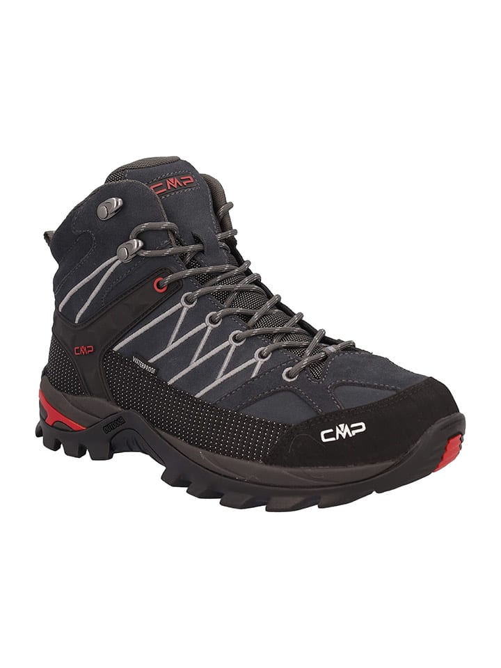 Topánky cmp Schwarz/ Dunkelblau 9226716 Leder-Trekkingschuhe "Rigel" in Schwarz/ Dunkelblau - 2