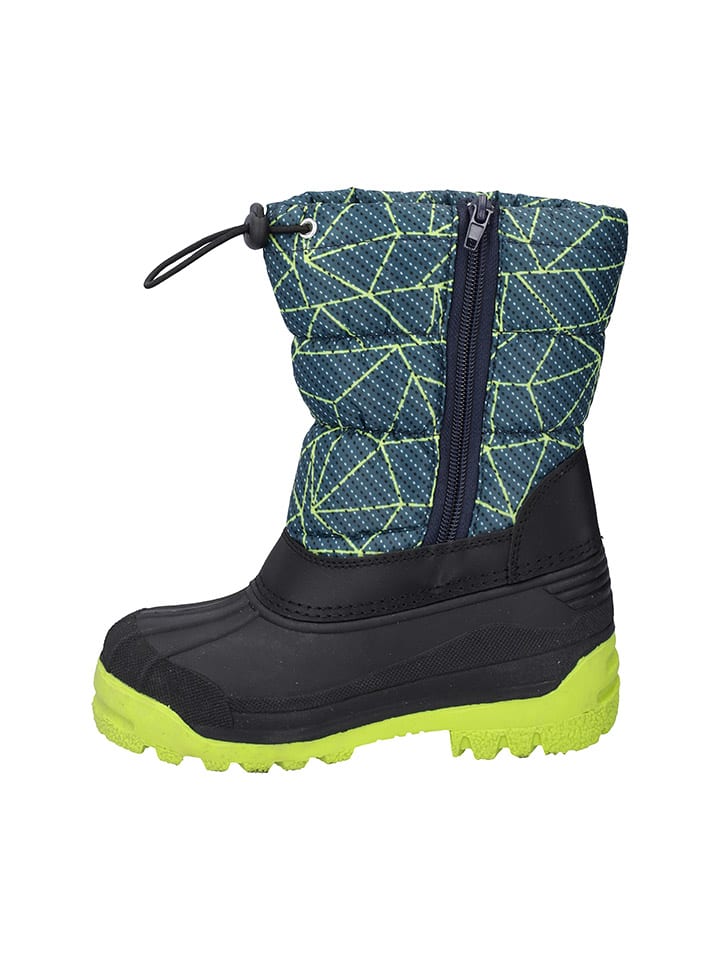 Topánky cmp Grün/ Schwarz 6425830 Winterstiefel "Sneewy" in Grün/ Schwarz - 3