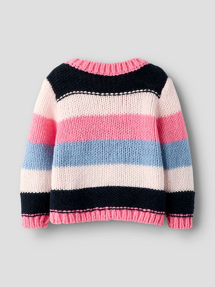 Sveter name it Rosa/ Schwarz/ Hellblau 4467944 Pullover "Poronja" in Rosa/ Schwarz/ Hellblau - 2