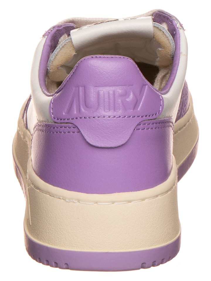 Tenisky AUTRY Lila/ Weiß 4590675 Leder-Sneakers "Medalist" in Lila/ Weiß - 3