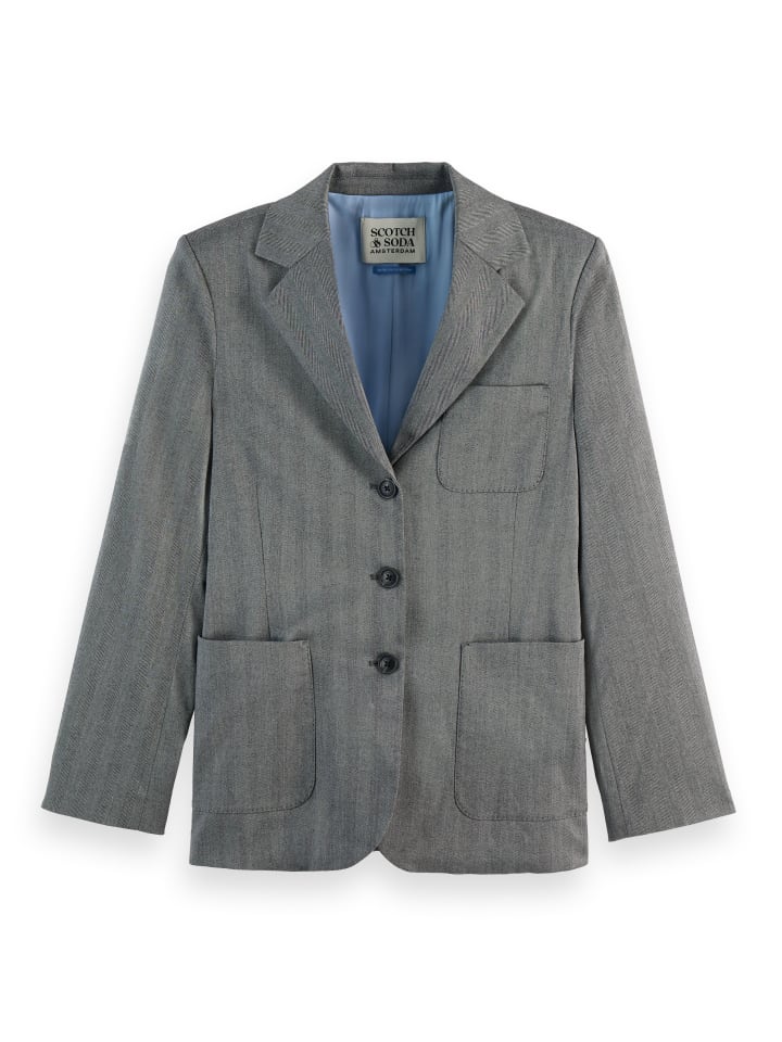Dámska bunda Scotch & Soda Grau 289952 Blazer in Grau - 2