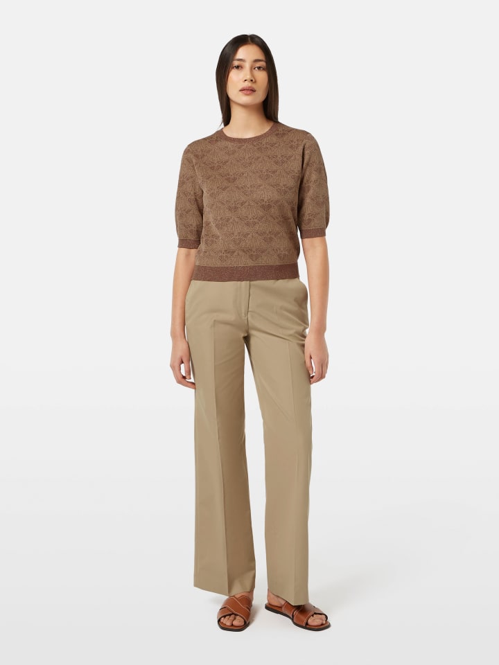 Nohavice Scotch & Soda Beige 962570 Marlenehose in Beige - 1