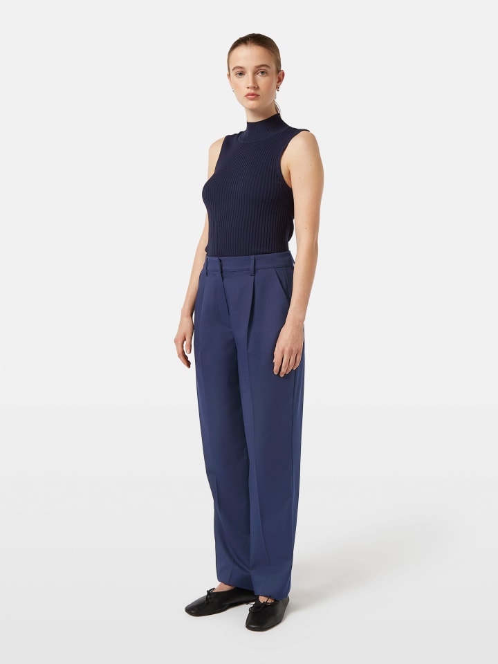 Nohavice Scotch & Soda Dunkelblau 4455402 Marlenehose in Dunkelblau - 1