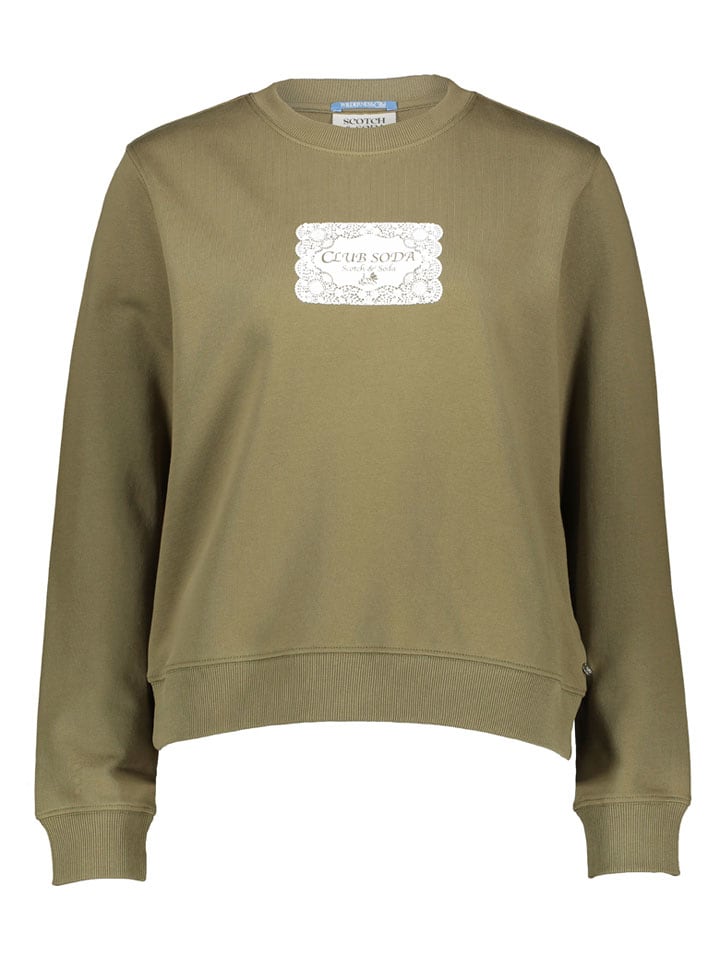 Mikina Scotch & Soda Khaki 1246427 Sweatshirt in Khaki - 1