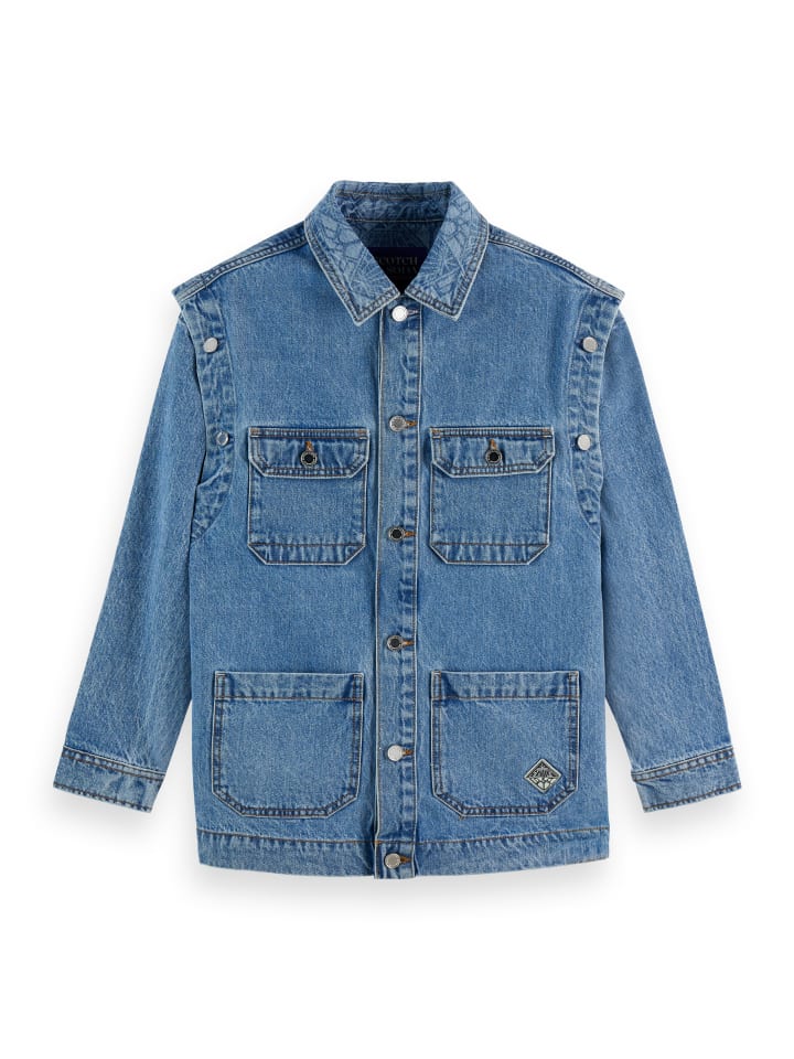 Dámska bunda Scotch & Soda Blau 2529053 Jeansjacke in Blau - 2