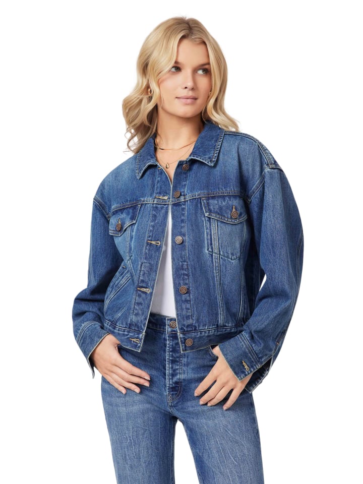 Dámska bunda Scotch & Soda Blau 9907849 Jeansjacke in Blau - 2