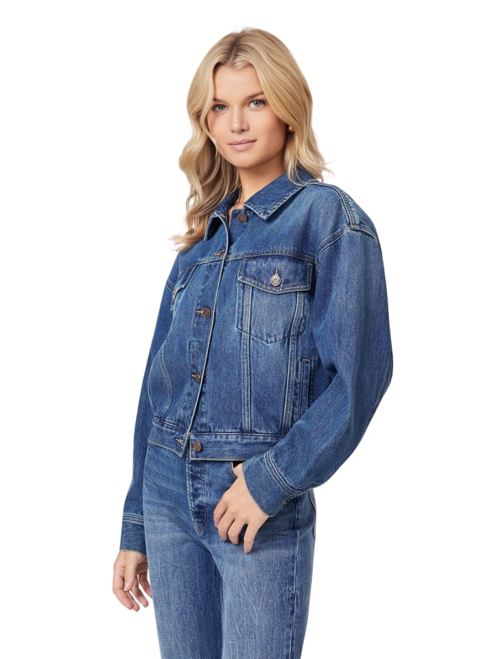 Dámska bunda Scotch & Soda Blau 9907849 Jeansjacke in Blau - 3