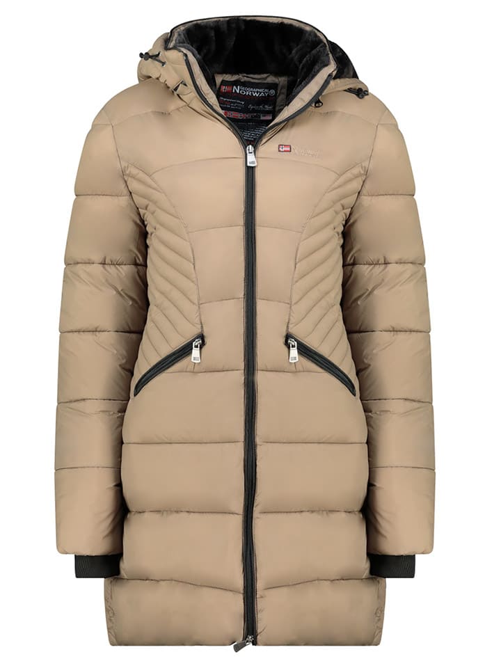 Dámska bunda Geographical Norway Taupe 2710771 Wintermantel "Bee" in Taupe - 1