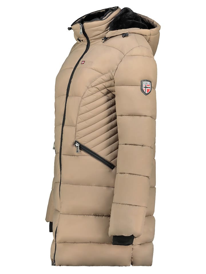 Dámska bunda Geographical Norway Taupe 2710771 Wintermantel "Bee" in Taupe - 3