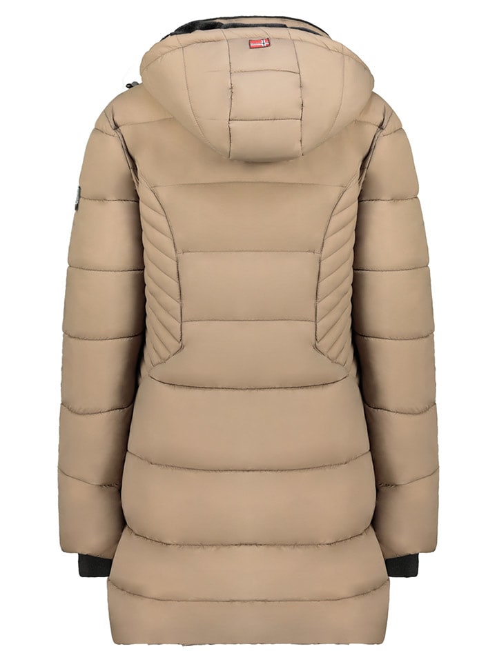 Dámska bunda Geographical Norway Taupe 2710771 Wintermantel "Bee" in Taupe - 4