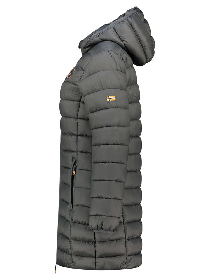 Dámska bunda Geographical Norway Dunkelgrau 3728590 Steppmantel "Atikamap" in Dunkelgrau - 3