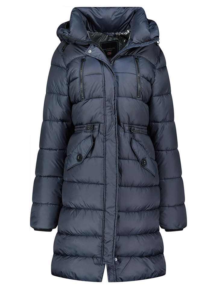 Dámska bunda Geographical Norway Dunkelblau 408026 Steppmantel "Bertille" in Dunkelblau - 1