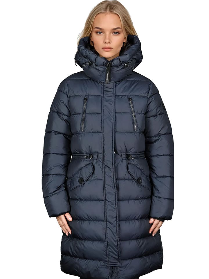 Dámska bunda Geographical Norway Dunkelblau 408026 Steppmantel "Bertille" in Dunkelblau - 4