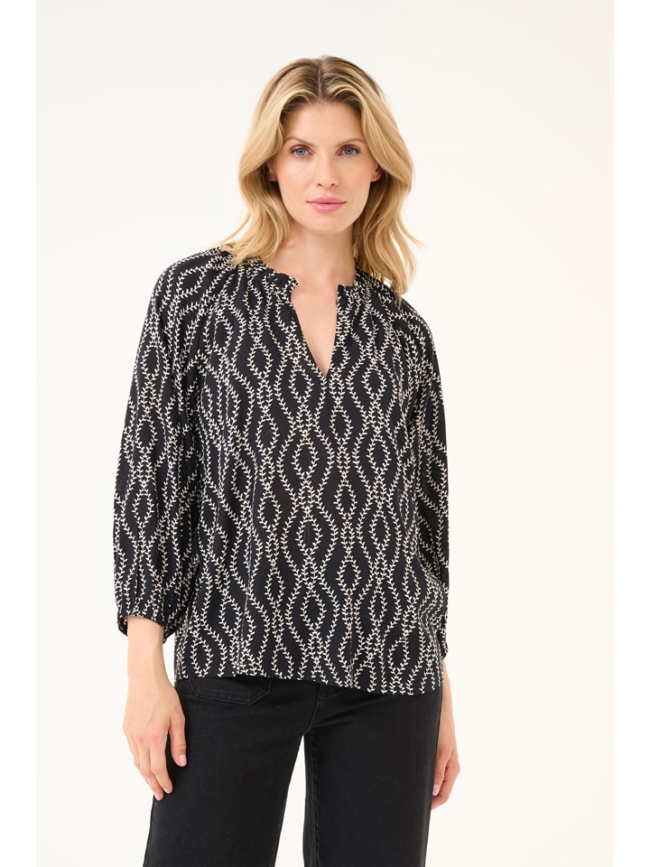 Kaffe Schwarz 594907 Bluse in Schwarz - 2