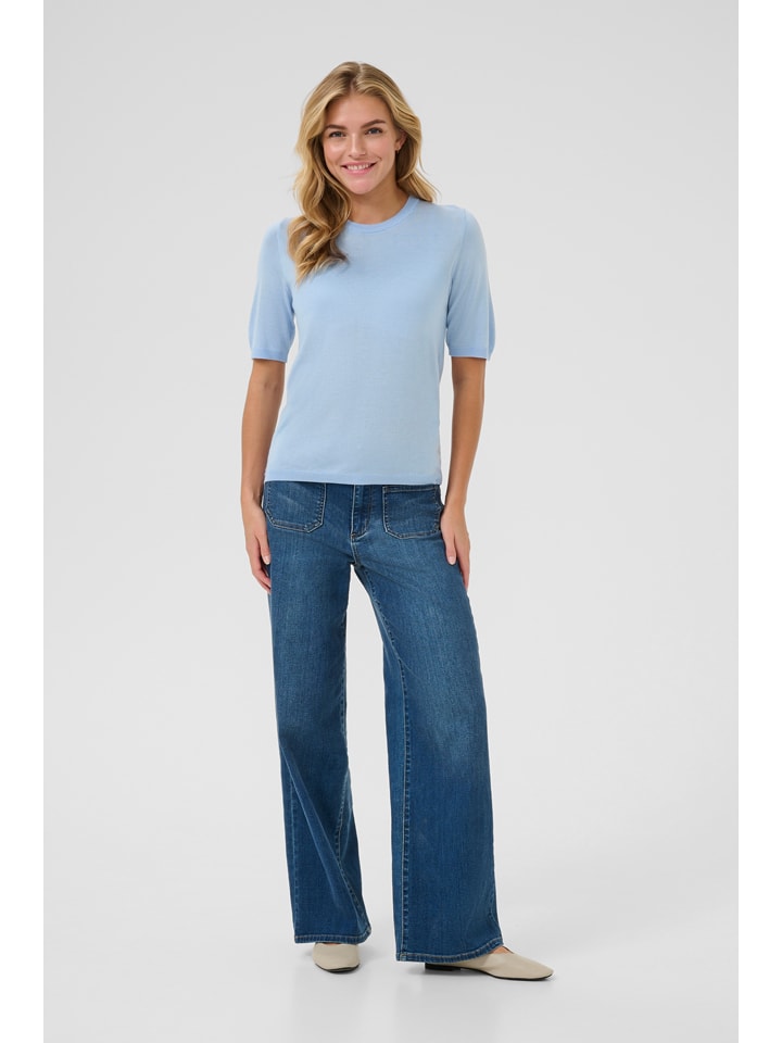 Kaffe Hellblau 967848 Strickshirt in Hellblau - 1